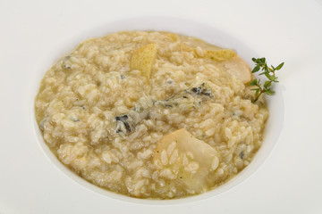 Risotto with pear and gorgonzola