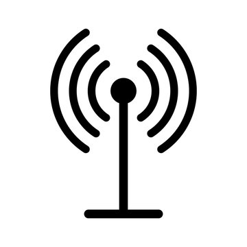 Beautiful GPRS glyph black icon