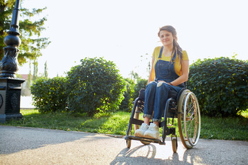 good looking woman in stylish clothes posing to the camera.full length photo. copy space.illness,...