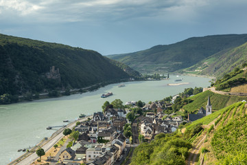 Lookout Middle Rhine Valley near Assmannshausen