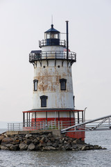 Lighthouse on the Hudson river, New York