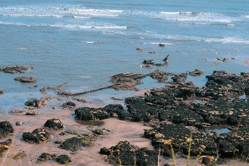 Kasko shipwreck at Blackhall Rocks