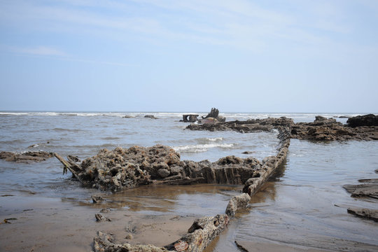 Kasko shipwreck at Blackhall Rocks