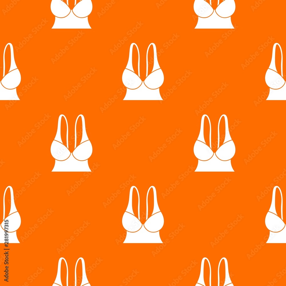 Canvas Prints big sports bra pattern vector orange for any web design best