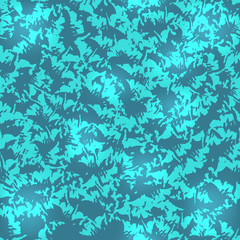 Fototapeta na wymiar Seamless pattern in turquoise colors, twisted and dyed fabric, degrade