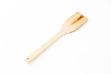 wood patterns on the wooden spatula