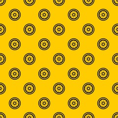 Big objective pattern seamless vector repeat geometric yellow for any design