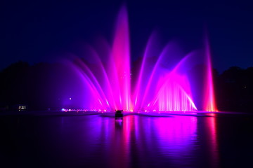 colored water light games in Hamburg - In the Park Planten un Blomen