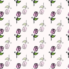 Modern Floral Rose seamless pattern illustration for fashion, fabric, textile, wrapping paper, stationary etc.