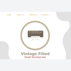 Air conditioner icon for your project