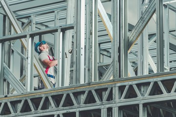 Construction Worker on Duty