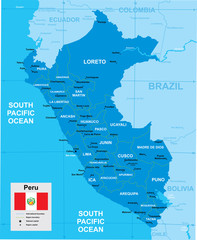 vector map of Peru