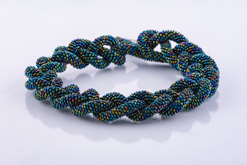 Handmade designer multi-colored bead bracelet