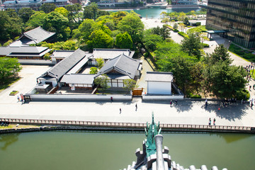 小倉城　天守閣から見た風景
