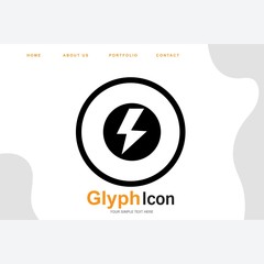 Lightning icon for your project