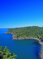 View of Deception Pass near Whidbey Island, Washington