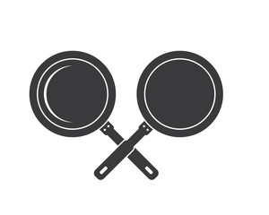 pan logo icon of cooking and kithen vector