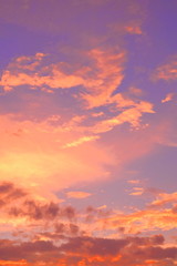 Fototapeta premium 夏 雨上がり 幻想的な夕景