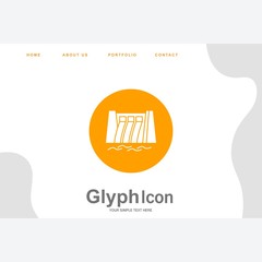 Obraz premium Water Dam icon for your project