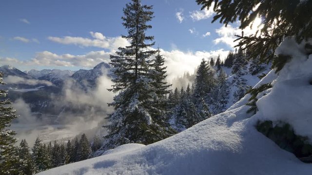 Winterlandschaft in den Bergen