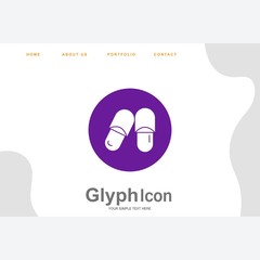 Sandal icon for your project