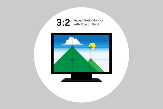 Rule Of Thirds With 3 By 2 Aspect Ratio Monitor