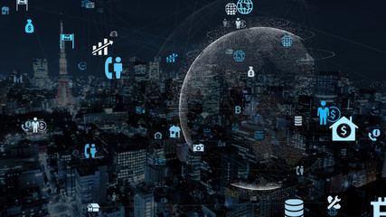 VR 5G AI 人工知能 フィンテック Fintech MaaS ICT ブロックチェーン 3D	