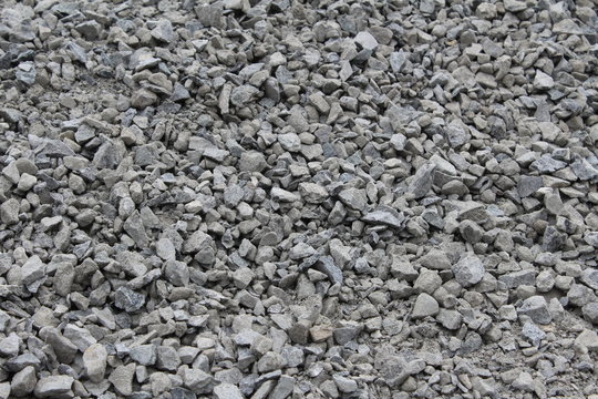 Loose Crushed Rock Aggregate Gravel (horizontal)