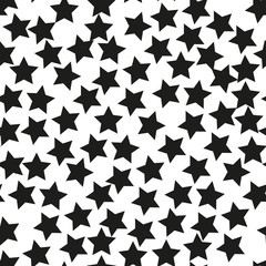 Stars seamless pattern on whate background.