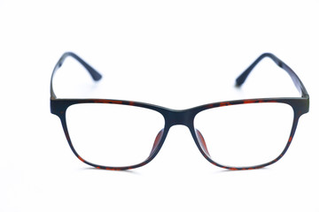 Accessory eyeglasses frame optical fashion on isolated background