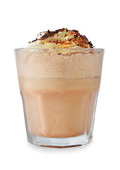 Chocolate milkshake with whipped cream