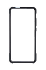 Smart phone with blank screen isolated on white background. Smart phone with selection path.