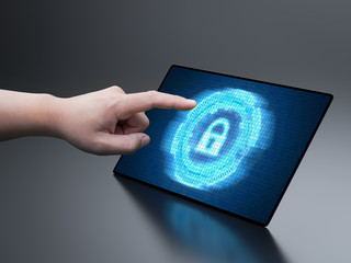 Cyber security concept