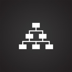 Infographics related icon on background for graphic and web design. Simple illustration. Internet concept symbol for website button or mobile app.