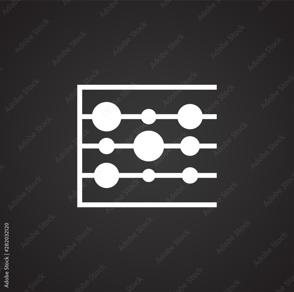 Poster infographics related icon on background for graphic and web design. simple illustration. internet co