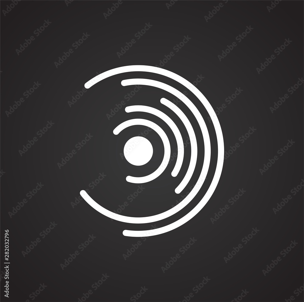 Poster infographics related icon on background for graphic and web design. simple illustration. internet co
