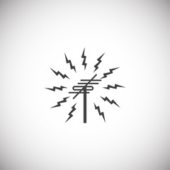 Antennas related icon on background for graphic and web design. Simple illustration. Internet concept symbol for website button or mobile app.