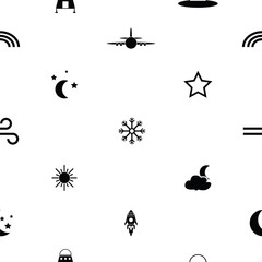 sky seamless pattern background icon.