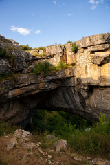 Fototapeta premium landscape with God's Bridge a natural bridge in Romania