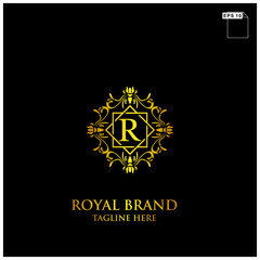 royal brand logo design vector