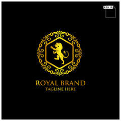 royal brand logo design vector