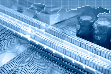 Electronic device, buildings and map