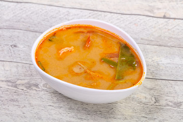 Famous Thai Tom Yam soup