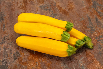 Ripe tasty Yellow young zucchini