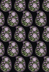 buta pattern textile design in india