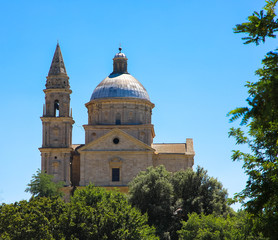 Fototapeta na wymiar Kirche, Madonna di San Biagio, Toskana Italien