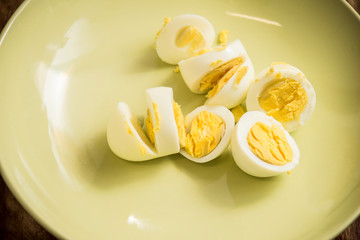 Fresh delicious fruit eggs for a good meal..Wood background.