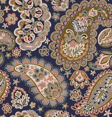 Seamless Pattern : Paisley Style
