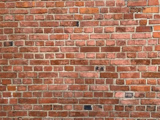 old red brick wall background