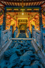 Beautiful Blue Hour at Pagoda Avalokitesvara Buddhagaya